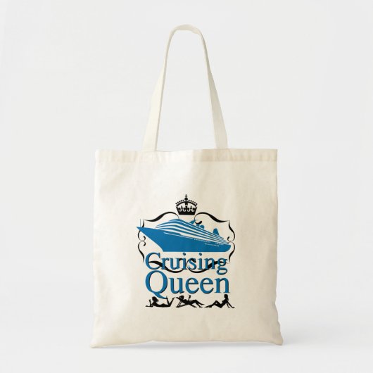 Cruising Queen Funny Cruise Ship Holiday Gifts Tote Bag (Voorkant)