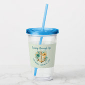 Cruising Royal Floral Acryl Drinkbeker (Achterkant)
