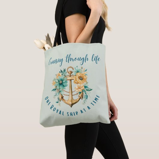 Cruising Royal Floral Tote Bag (Dichtbij)