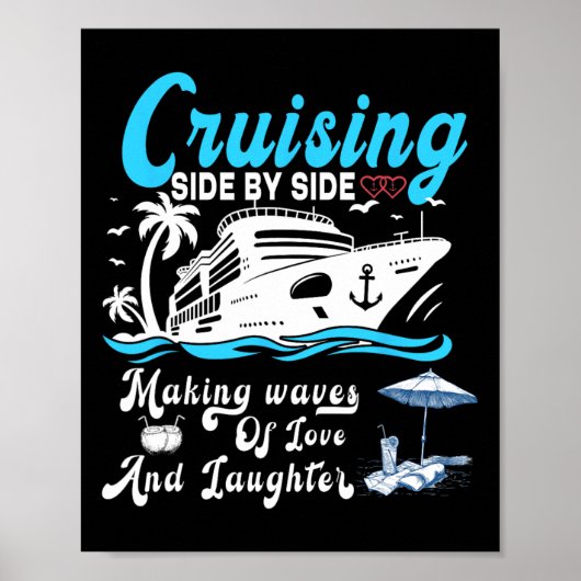 Cruising Side By Side Couple Cruise Summer Poster (Voorkant)