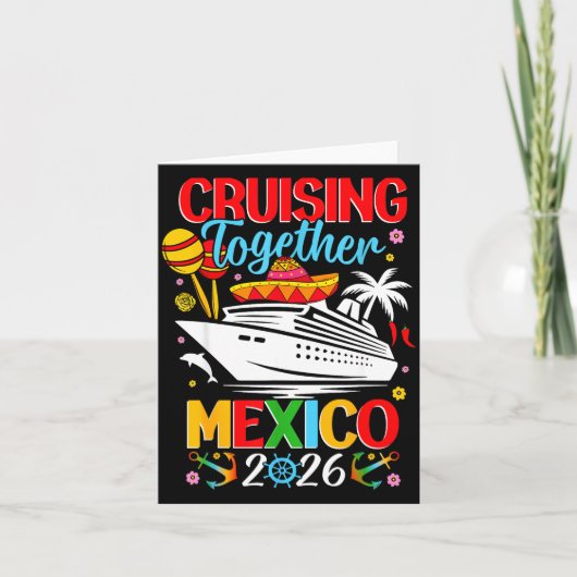Cruising Together Cruise Trip Mexico 2026 For Fami Kaart (Voorkant)