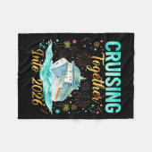 Cruising Together Into 2026 Matching Cruise Celebr Fleece Deken (Voorkant (Horizontaal))