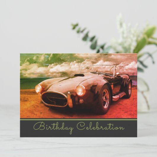 Cruising verjaardagsuitnodiging Kaart (Staand voorkant)