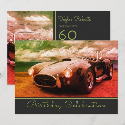 Cruising verjaardagsuitnodiging Kaart (Voorkant / Achterkant)