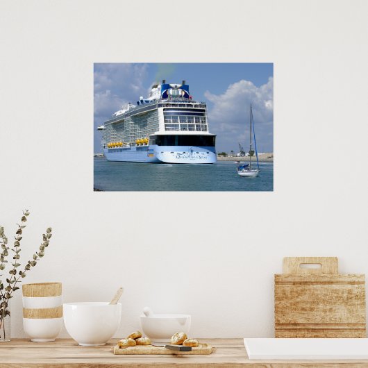 Cruising West Sailing East Poster (Keuken)