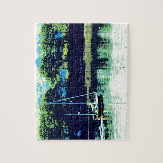 Cruising zeilboot puzzel (Verticaal)