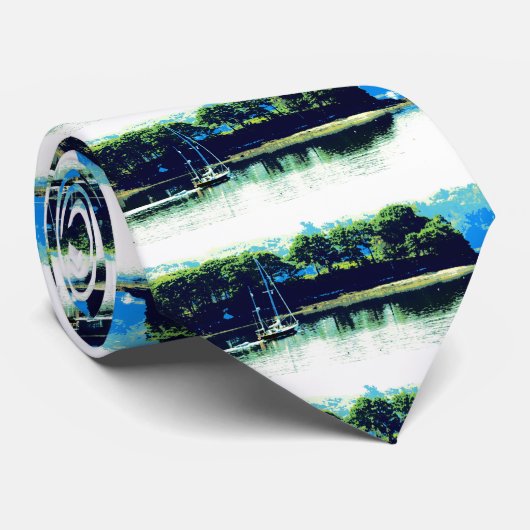 Cruising zeilboot stropdas (Opgerold)