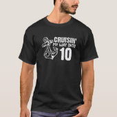 Cruisin'My Way in 10 Funny 10th Birthday Anchor T-shirt (Voorkant)