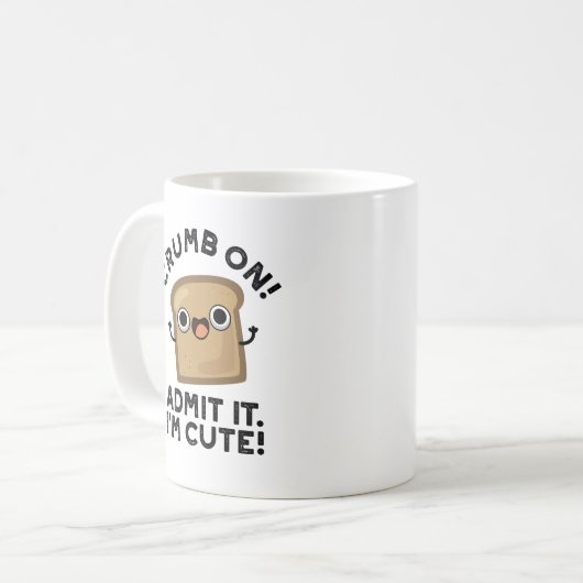 Crumb op Toestel dat ik grappig ben... Koffiemok (Voorkant links)