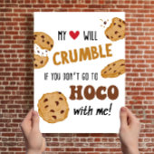 Crumble Cookies Thuiskomst Aanzoek Bord Poster