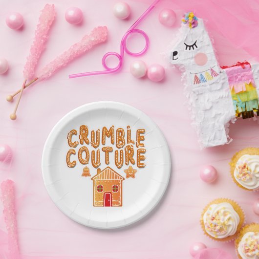 Crumble Couture Gingerbread House Holiday Paper PL Papieren Bordje (Feest)