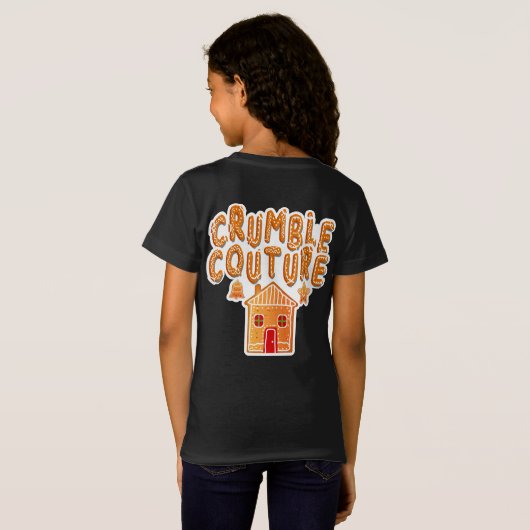 Crumble Couture Gingerbread -Schattigee Cookie Hol T-shirt (Achterkant volledig)