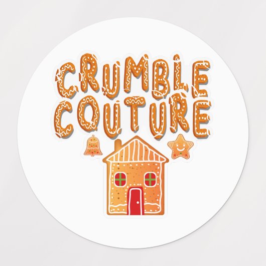Crumble Couture Gingerbread Vakantie Stickers (Design 2)