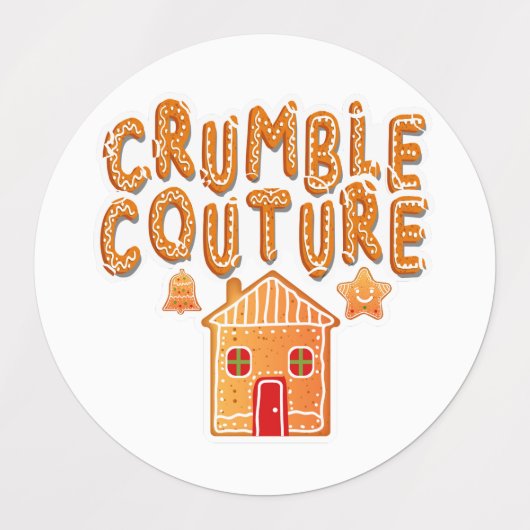 Crumble Couture Gingerbread Vakantie Stickers (Design 1)