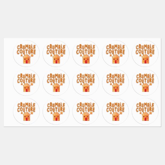 Crumble Couture Gingerbread Vakantie Stickers (Vel)