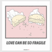 Crumbling Cookie Cafe Wall Art | Minimalist Sticker (Vel)