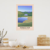 Crummock Water Lake District Reisposter Poster (Keuken)
