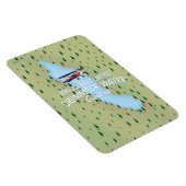 Crummock Water, meer district kaart reisposter Magneet (Rechterzijde)
