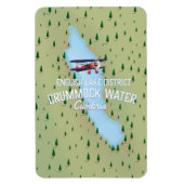 Crummock Water, meer district kaart reisposter Magneet (Verticaal)