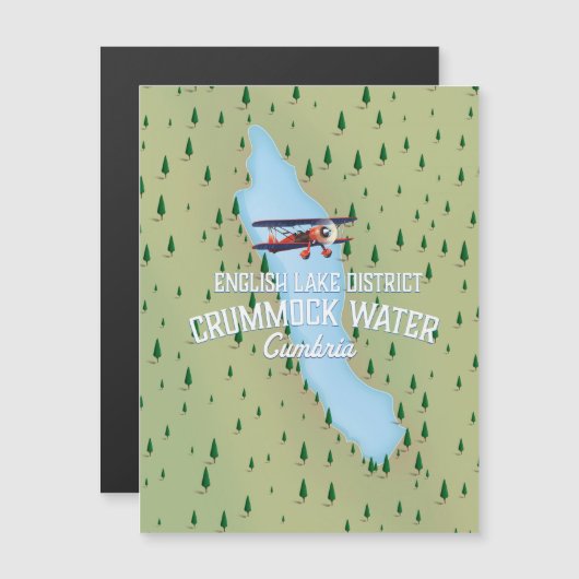Crummock Water, reisposter voor de kaart van het m (Voorkant / Achterkant)