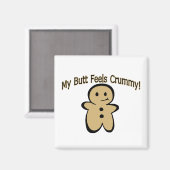 Crummy Butt Cookie Boy Magneet (Voorkant / Achterkant)