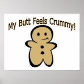 Crummy Butt Cookie Boy Poster (Voorkant)