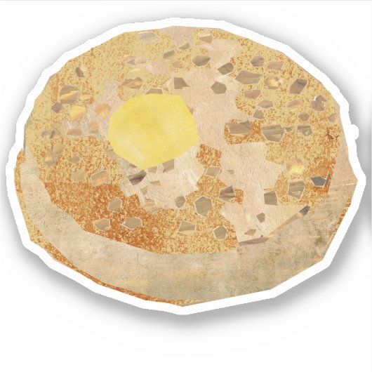 Crumpet (enkel) sticker (Voorkant)