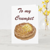 Crumpet wenskaarten kaart (Gele Bloem)