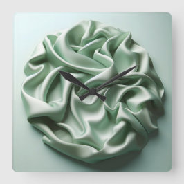 crumpled satin vierkante klok