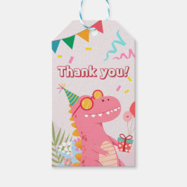 Crunch, Crunch & Growl! dinosauruspartij Cadeaulabel