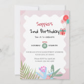 Crunch, Crunch & Growl! dinosauruspartij Kaart (Achterkant)