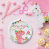 Crunch, Crunch & Growl! dinosauruspartij Papieren Bordje (Feest)