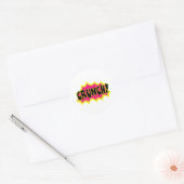 Crunch! Ronde Sticker (Envelop)