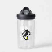 Crunch Time Soccer Cat Water Bottle Waterfles (Voorkant)