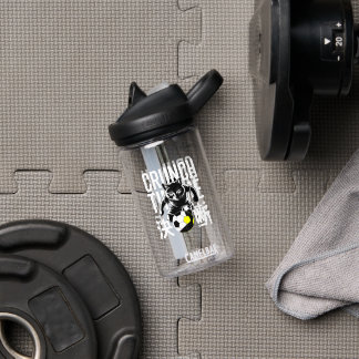 Crunch Time Soccer Cat Water Bottle Waterfles