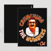 Crunchen van de getallen briefkaart (Voorkant / Achterkant)