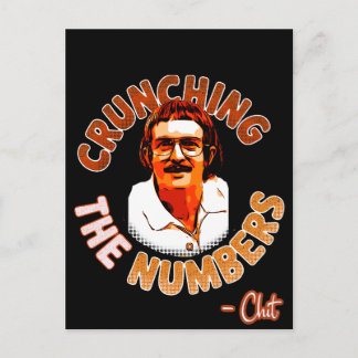 Crunchen van de getallen feestdagenkaart