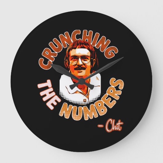 Crunchen van de getallen grote klok (Voorkant)