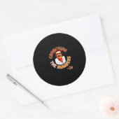 Crunchen van de getallen ronde sticker (Envelop)