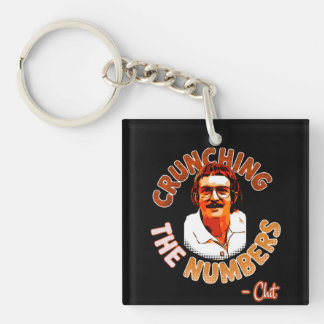 Crunchen van de getallen sleutelhanger
