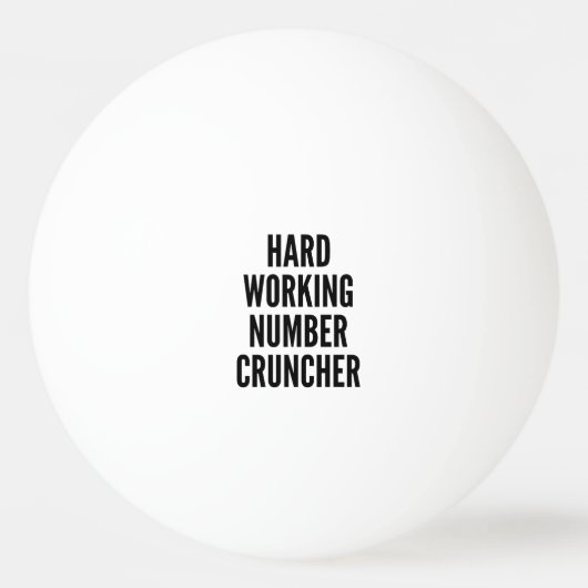 Cruncher voor hardwerkend nummer pingpongbal (Voorkant)