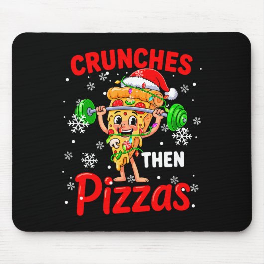 Crunches Dan Zzas Kerstman Santa Zza Gewichtheffen Muismat (Voorkant)