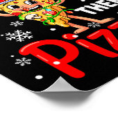 Crunches Then Zzas Xmas Santa Zza Weightlifting Gy Poster (Hoek)