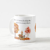 Crunching Leaves & Crisp Air Herfst Mok – Herfst M (Voorkant links)