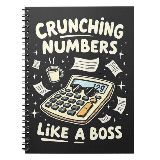 Crunching Numbers als een baas Notitieboek (Voorkant)