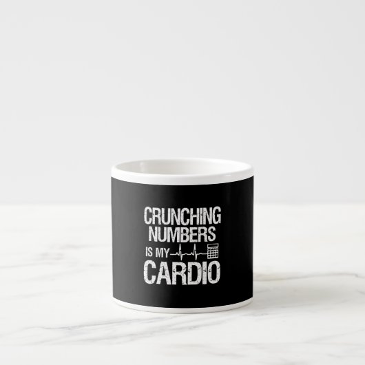 Crunching Numbers is mijn cardio Accountant & CPA. Espresso Kop (Voorkant)