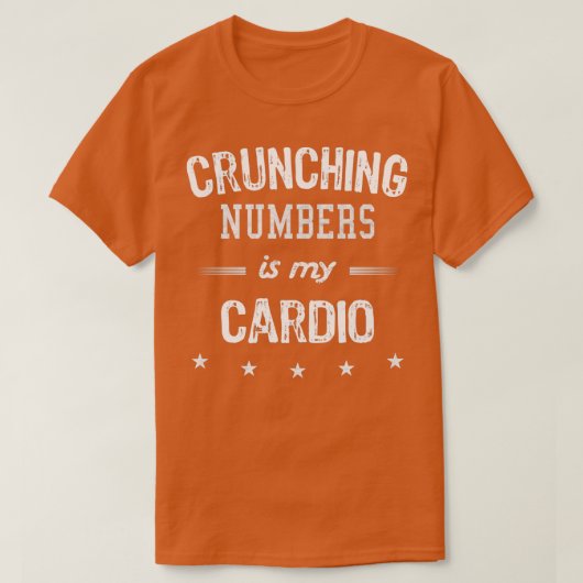 Crunching Numbers van het Shirt van de Humoureuze (Design voorkant)