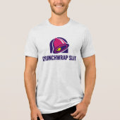 Crunchwrap Funny – Hilarious Taco Lover Humor Tri-Blend Shirt (Voorkant)