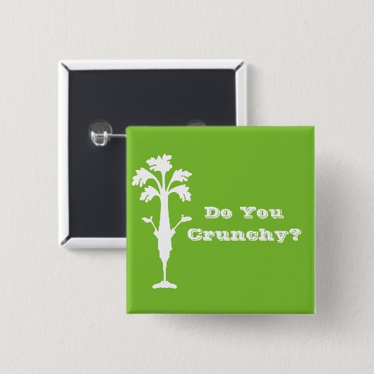 'Crunchy' 2' Square Button (Voorkant /achterkant)