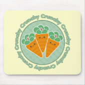 Crunchy Carrots Kawaii Mousepad Muismat (Voorkant)